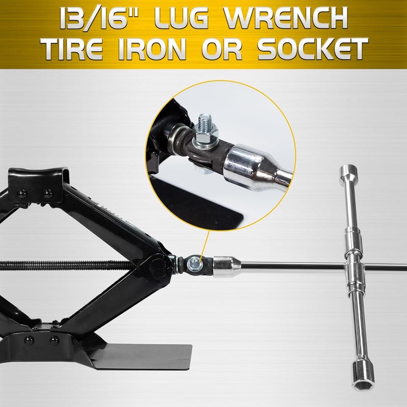 TONDA Scissor Jack Drill Adapter for 1/2 Inch Impact Wrench or 13/16 Inch Lug Wrench - Image 4